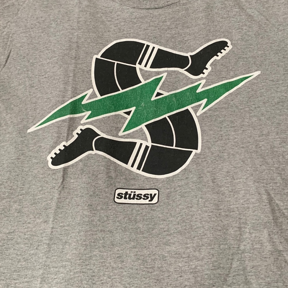 Men’s Stussy Football gray tee
